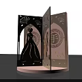 Romantic Photo Spot With Couple Silhouettes Laser Cut Design And Illuminated Shell Motifs