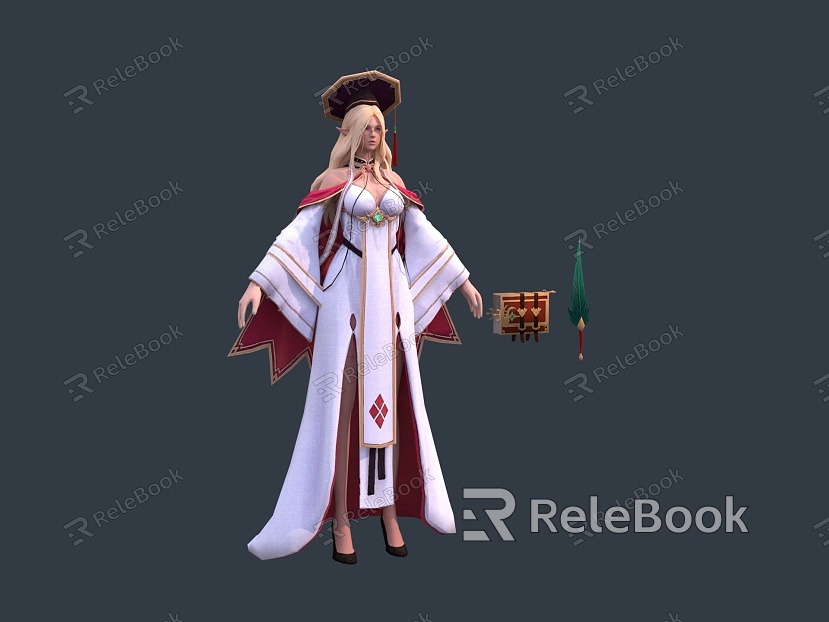 Ancient costume beauty scholar mage royal sister little sister model