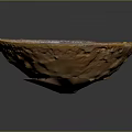 Decorative Kitchen Furniture Bowl With Red Gold Floral Pattern Design