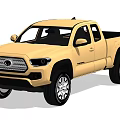 Golden Double Cab Pickup Truck Featuring Modern Design Stylish Exterior And Alloy Wheels