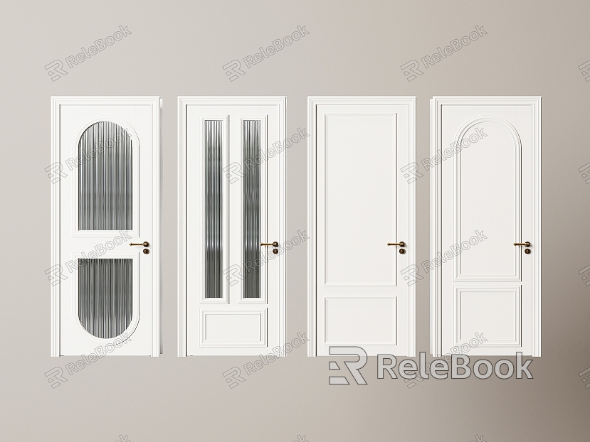 Interior Door Room Door Bedroom Door Swing Door Single Door Kitchen Door Toilet Door Glass Door model