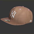 Stylish NY Logo Baseball Cap In Peach Color For Daily Wear