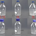Medical Graduated Bottles with 0.5L 1L 2L Capacities Transparent Design and Blue Caps