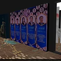 2024 Huawei Fan Festival Event Venue With White Seats And Blue Backdrop Design