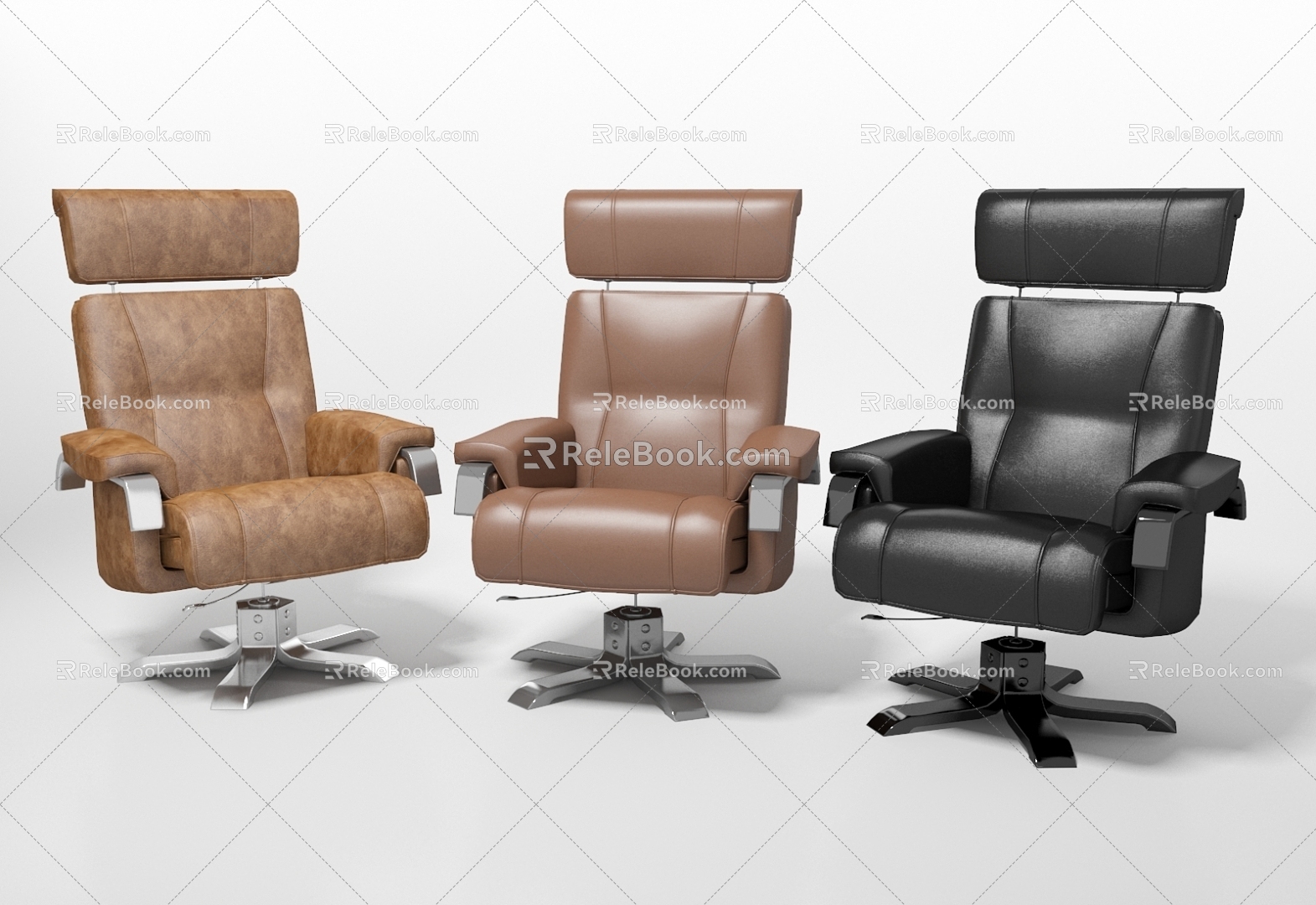 Office Chair Leisure Chair Boss Chair Single Chair Swivel Chair 3d model