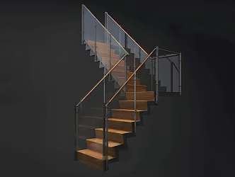 Modern Stairs 3d model