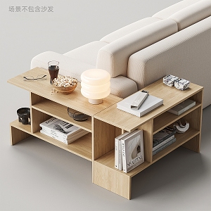 Sofa Side Cabinet Side Cabinet Side Table Side Bookshelf Book Accessories 3d model