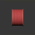 Vibrant Red Cable Spool on Beige Reel with Smooth Surface and Durable Wire