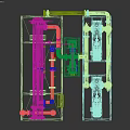 Industrial Processing Equipment With Pipes Valves Pumps And Metal Framework