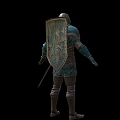 NPC Knight 4 Game Character Male Knight 3d model