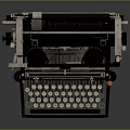 Vintage Mechanical Typewriter With Classic Black Design And Retro Keys