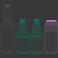 Collection Of FIX Beer Bottles And Cans With Classic Label Design