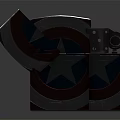 Captain America Shield Themed USB Drive With Red White Blue Design And Metallic Case
