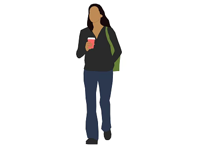 Modern game character cartoon man 3d model