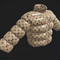 Puffed Louis Vuitton Logo Clothing With Monogram Pattern And Bulky Design
