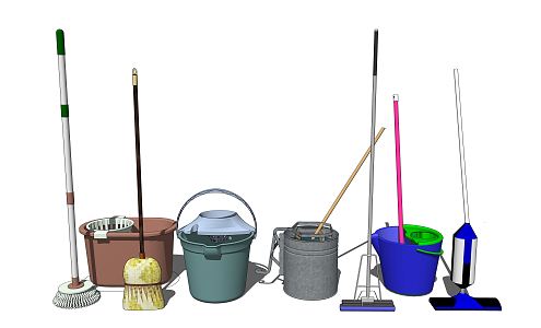 Modern Mop 3d model