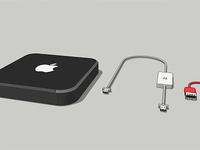 Apple Digital Device With USB C Hub And Multiple Connectivity Ports 3d model