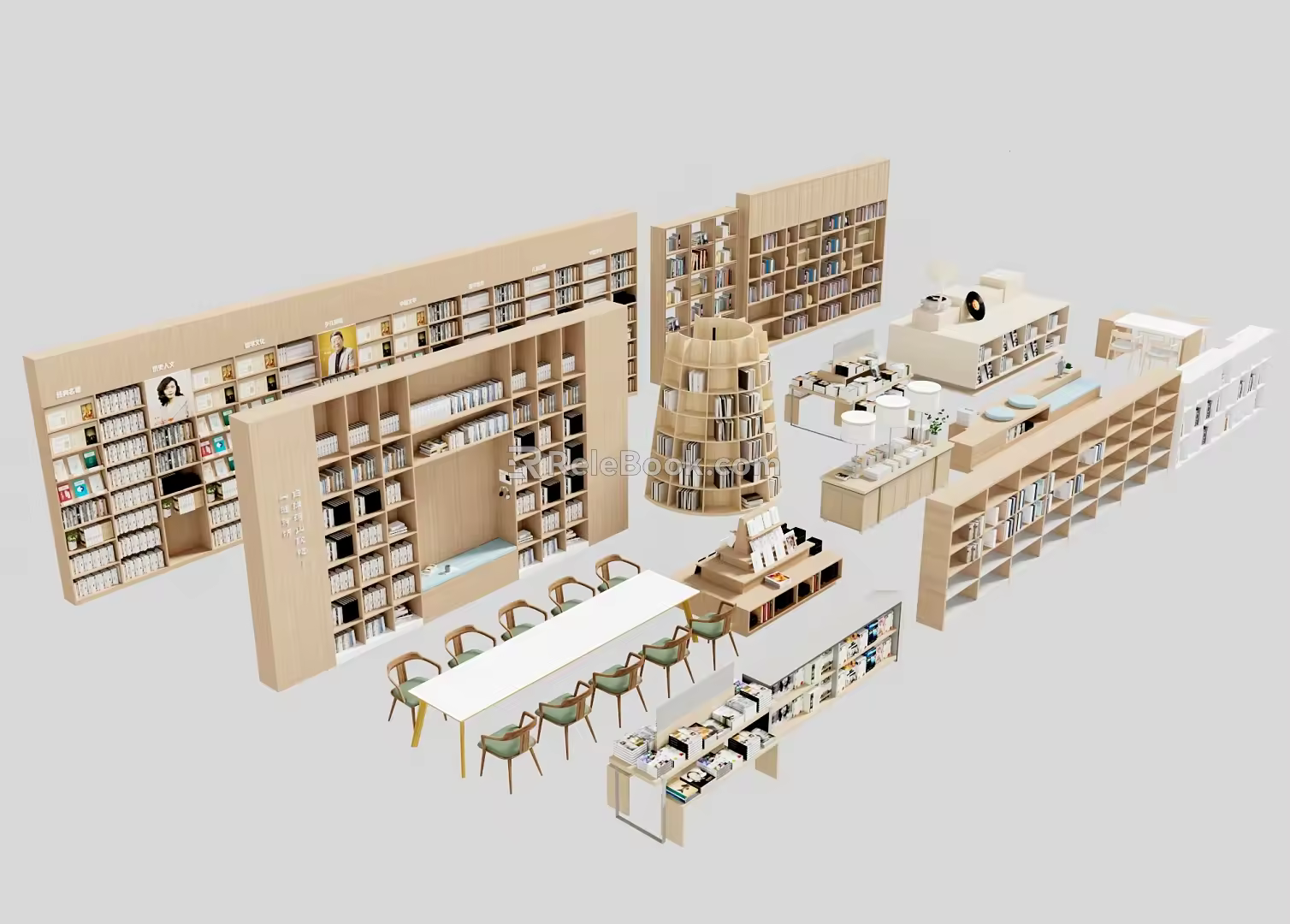 Bookshelf Bookcase 3d model