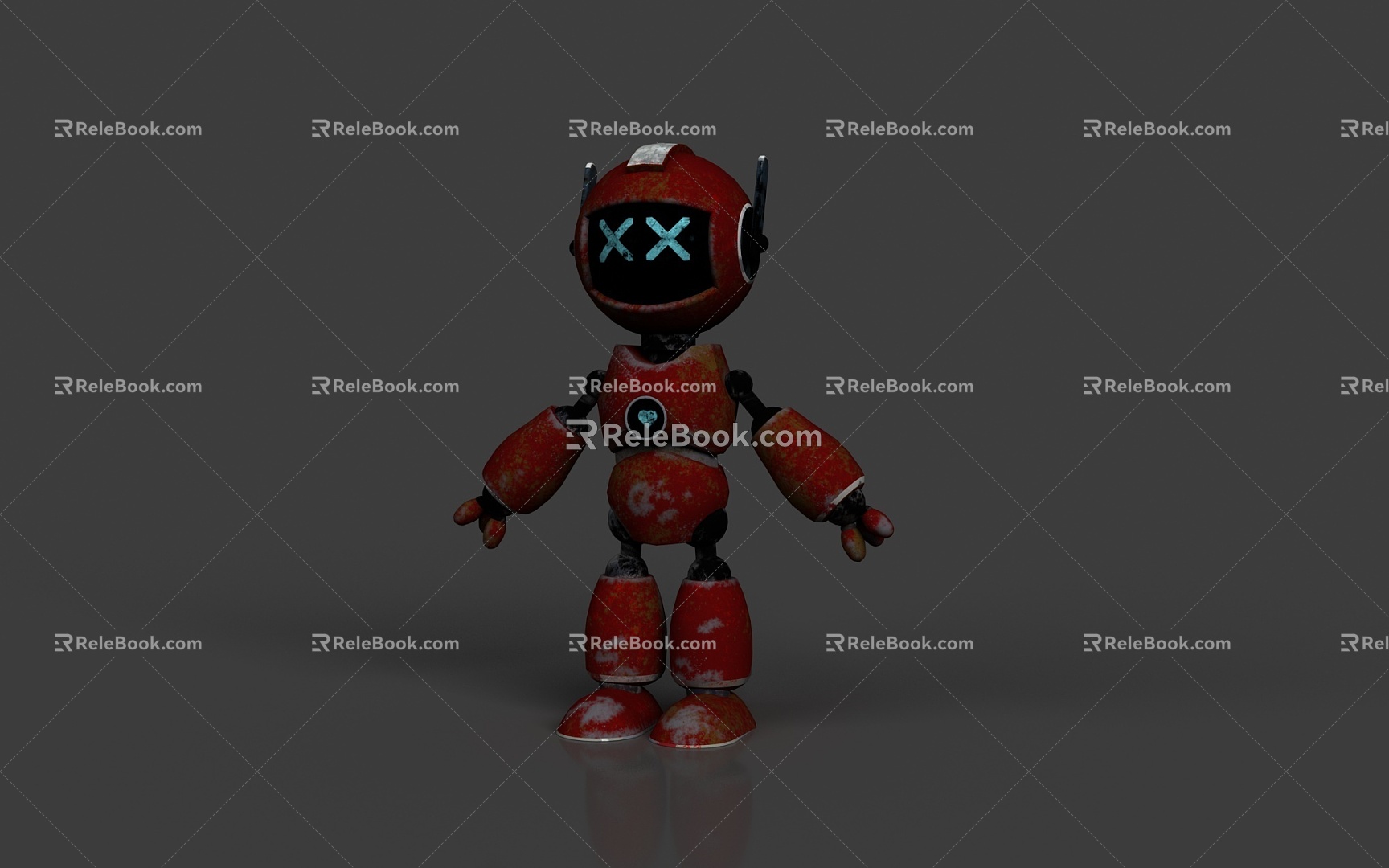 Robot Assistant Sci-Fi Small Robot 3d model