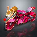 Motorcycle Two-wheeled Motorcycle Cross-country Motorcycle Road Race Motorcycle Motor Vehicle Transport 3d model