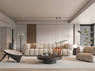 modern living room 3d model