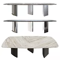 Modern Dining Tables With Marble Tops And Sleek Metal Legs Design