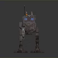 Mech Warrior Mech Soldier Machine Battlearm Mechanical Battlearm Machine Fighter Robot 3d model