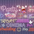 Neon Decorative Lights with Party Cinema Sports Love Delicious Themes