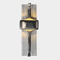 Modern Wall Sconce With Metal Frame And Glass Panel For Home Lighting 3d model