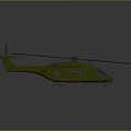 Beige Helicopter Model With Main Rotors Tail Rotor And Sleek Fuselage Design