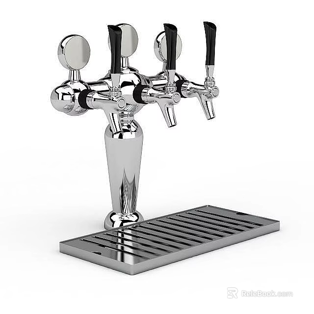 Modern Metal Locker Design With Multiple Compartments And Durable Base 3d model