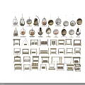 Various Styles of Outdoor Chairs Including Rattan and Wooden Designs for Garden Use