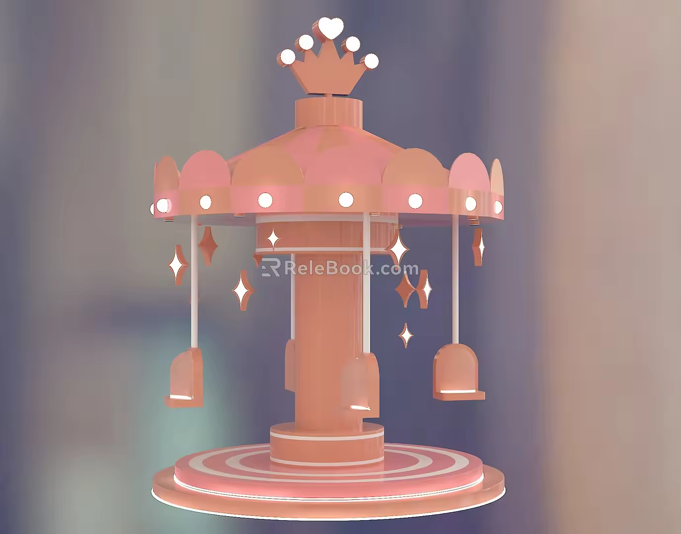 Modern Merry-Chen Carousel 3d model