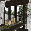 New Chinese Style Table Lamp 3d model