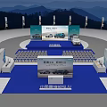 China National Heavy Duty Truck New Energy Commercial Vehicles Exhibition With Mountain View And Seats