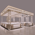 Light Luxury Jewelry Store Barker Jewelry 3d model