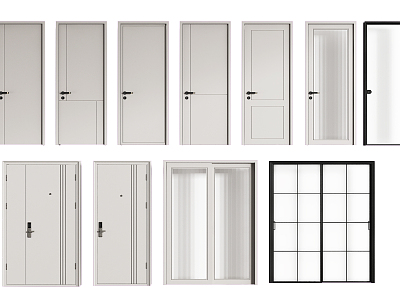 Modern swing door model