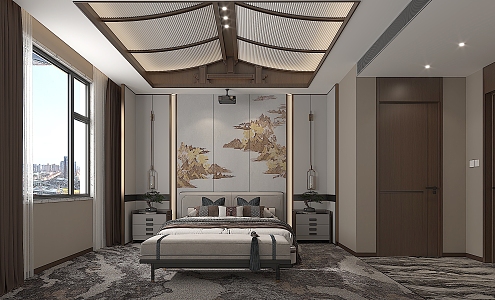 Room Hotel Guest Room Massage Room 3d model