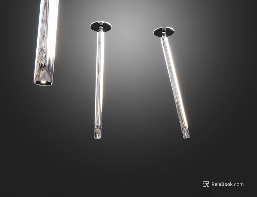 Modern Design Downlights And Spotlights With Sleek Metal Finish For Home Lighting 3d model 