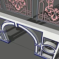 Ornate Decorative Grilles And Arched Doorway With Intricate Design Patterns