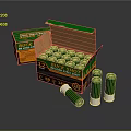 Bulk Shot BB Shot Shells in Green Box With Loose Ammunition Rounds
