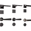 Stylish Modern Black Metal Door Handles with Various Design Options for Home Interiors