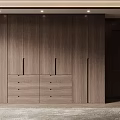 Elegant Modern Wooden Wardrobe Interior Design With Cabinet Doors And Drawers