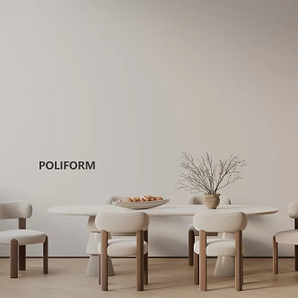 Modern table combination 3d model