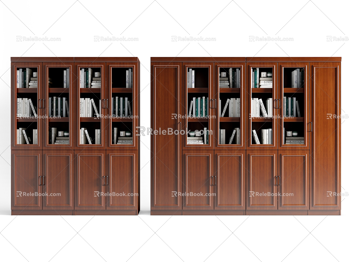 Modern Office Bookcase Wooden File Cabinet File Cabinet Bookcase File Cabinet 3d model