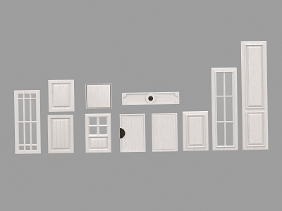 Jane European door panel blister door panel 3d model