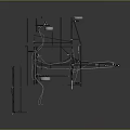 Heavy Duty Metal Chassis Frame With Multiple Wheels And Metal Support Rods
