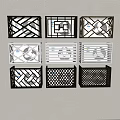 Air conditioner external unit Air conditioner rack External unit bracket Shutter grille Storage rack Shades Air conditioner external hood Protective cover 3d model