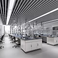 Laboratory bench Reagent rack Experimental stool 3d model