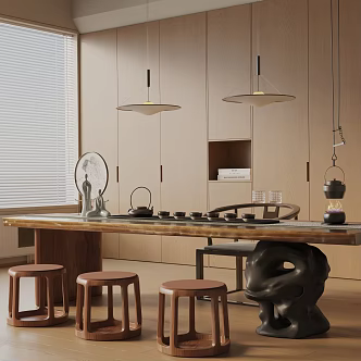 Modern dining table 3d model